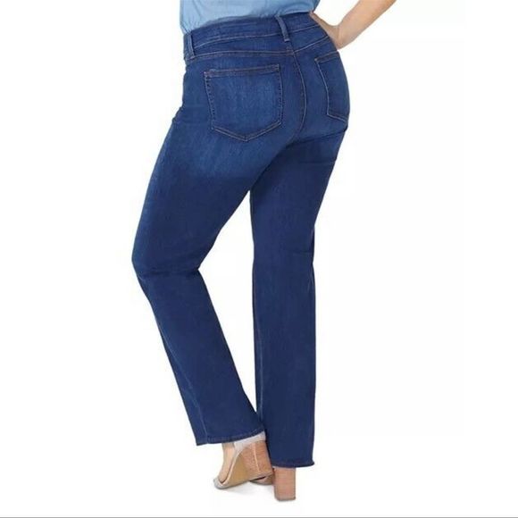 NYDJ Barbara Bootcut Lift Tuck Womens 14 Stretch High Rise Denim Jeans - Picture 2 of 8